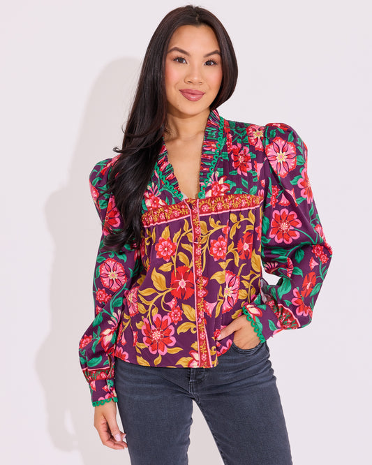 Oliver Top - Medieval Floral