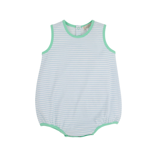 Patton Play Bubble - Pima Buckhead Blue Stripe/Grace Bay Green