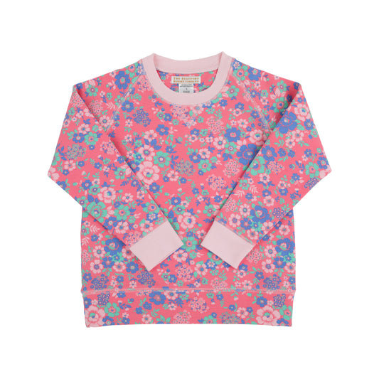 Cassidy Comfy Crewneck - Mt Paran Mini Flora/Palm Beach