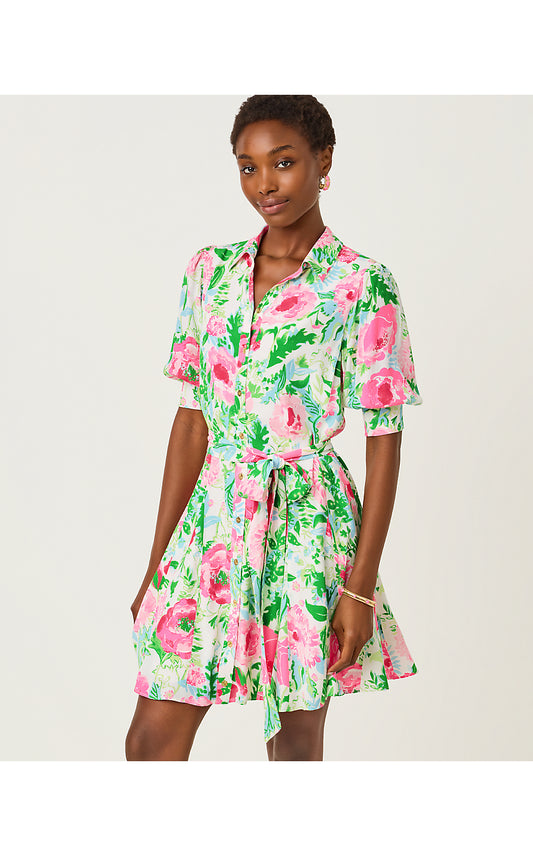Larkyn Shirtdress - Poppy Party