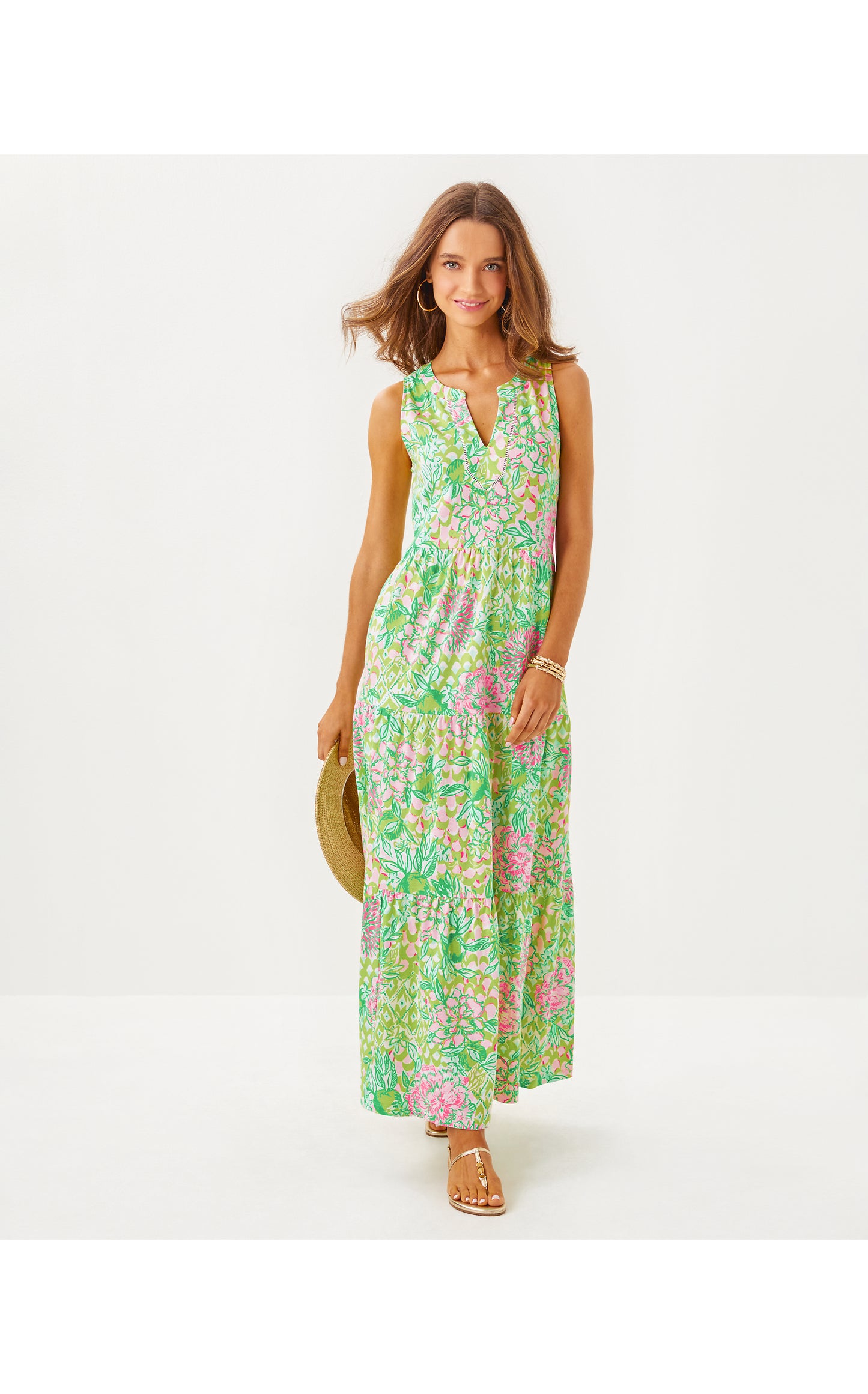 Sydnee Maxi Dress - Lime Feeling Good