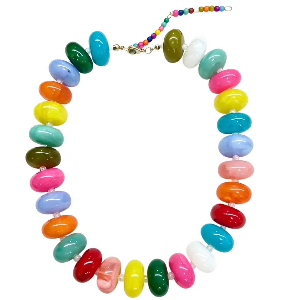 Bailey Chunky Beaded Necklace- Multi