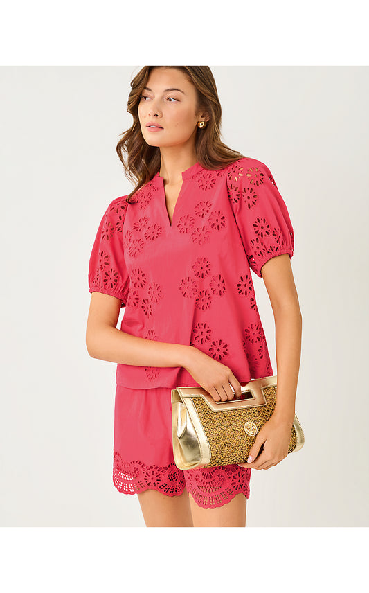 Castine Top - Paradise Punch - Medallion Petals