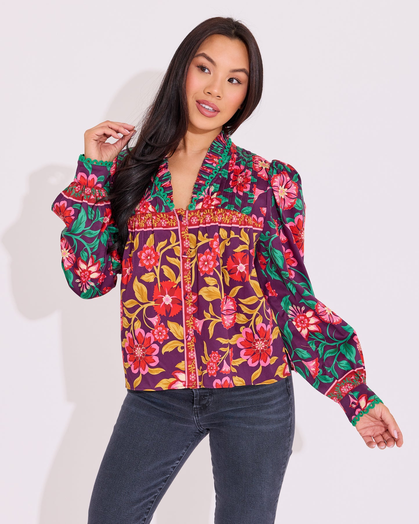 Oliver Top - Medieval Floral