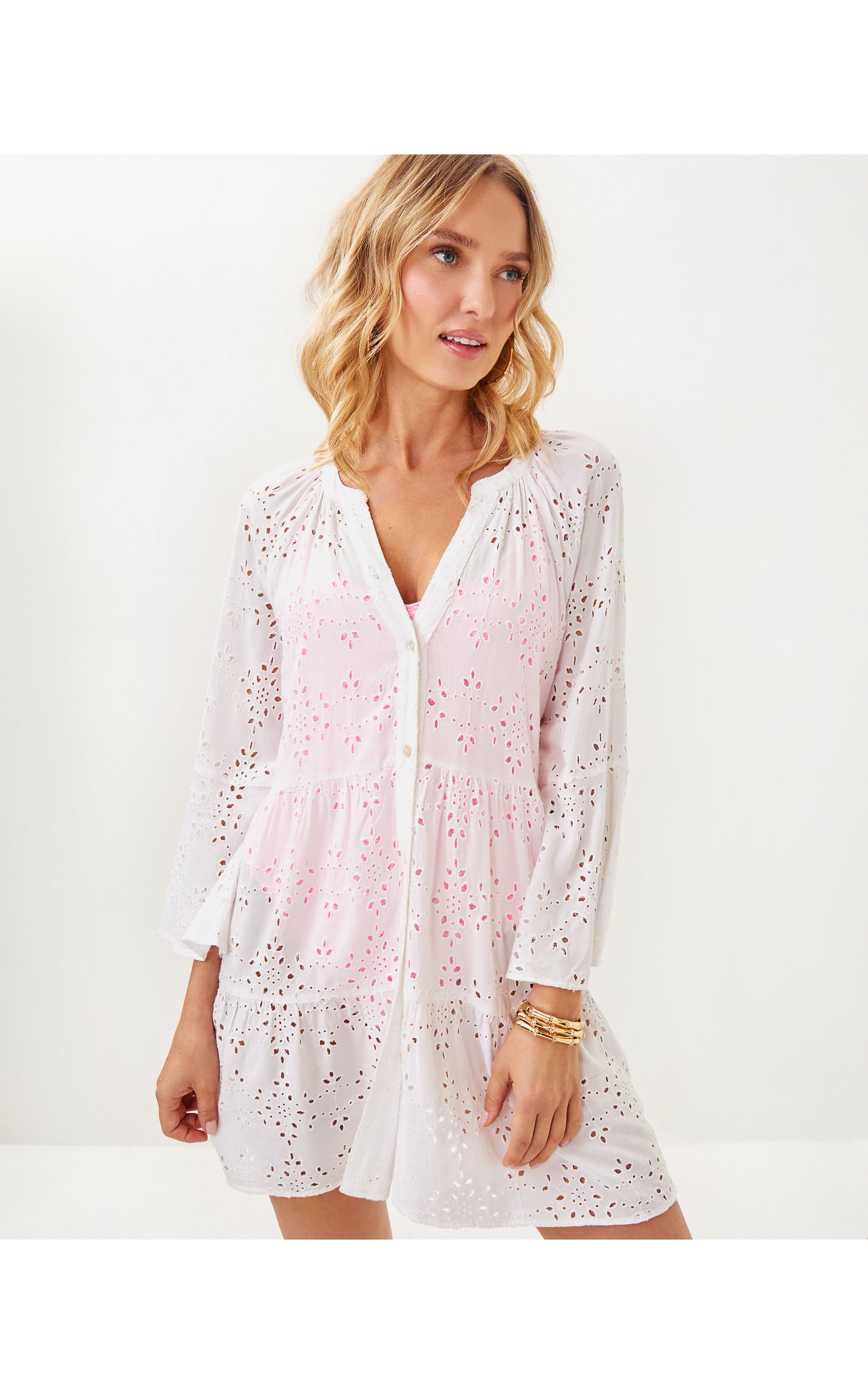 Brailey Eyelet Cover-Up - Resort White