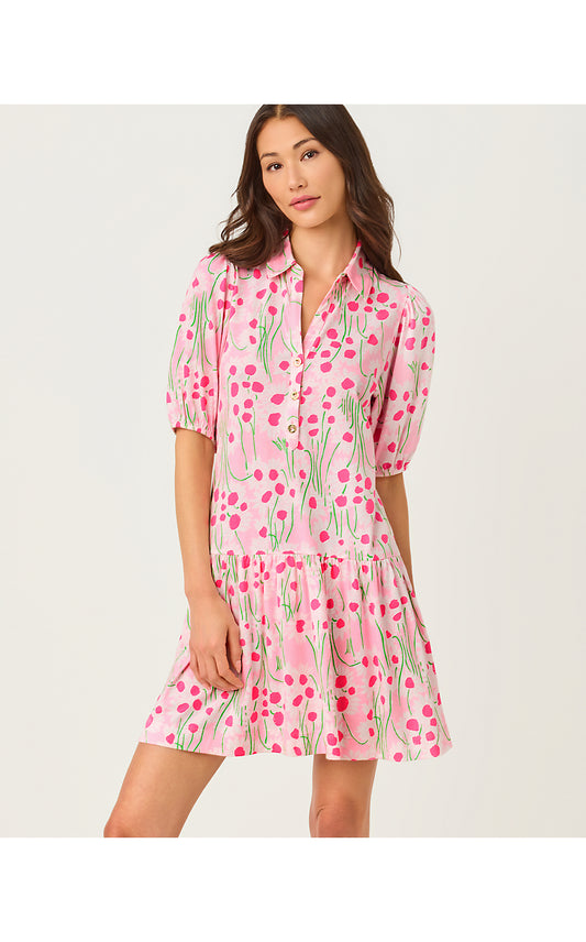 Bingley Dress - Conch Shell Pink -  Sunny Daisies