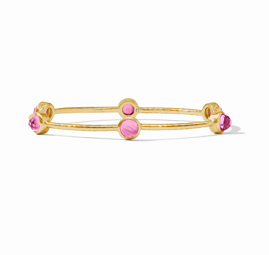 Milano Luxe Bangle - Iridescent Tourmaline Pink - M