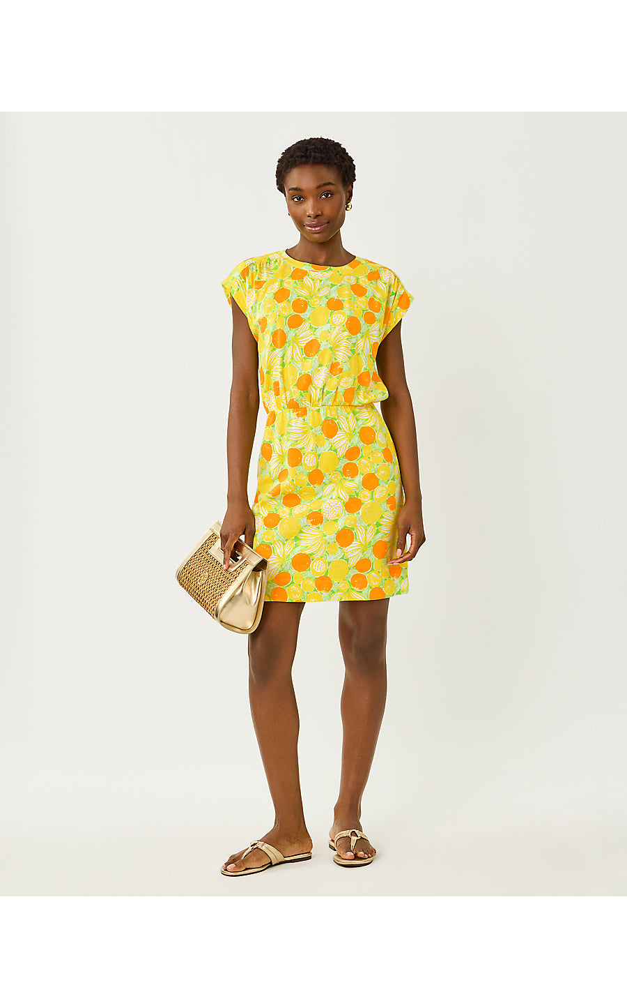 Melli Dress - Island Palm - Zesty