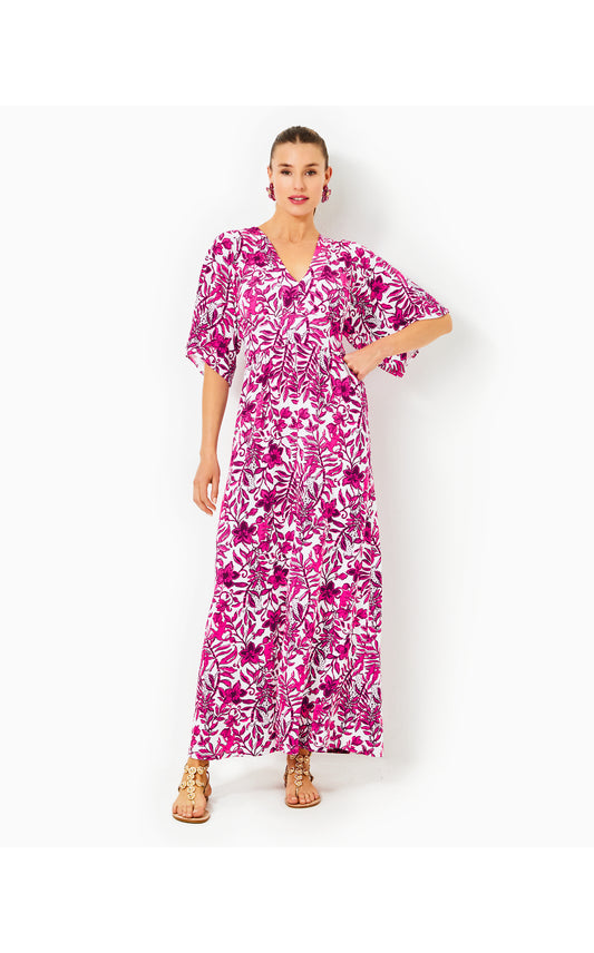 Roselle Maxi Dress - Elderflower Blossom Lil Escape Plan