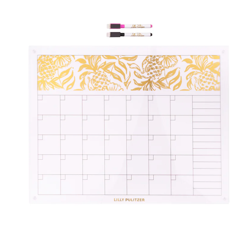 Acrylic Dry Erase Calendar - Bon Vivants