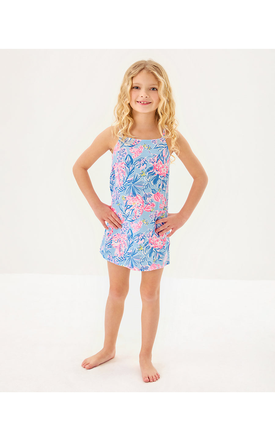 Mini Kyleigh Dress - Elephant Splash
