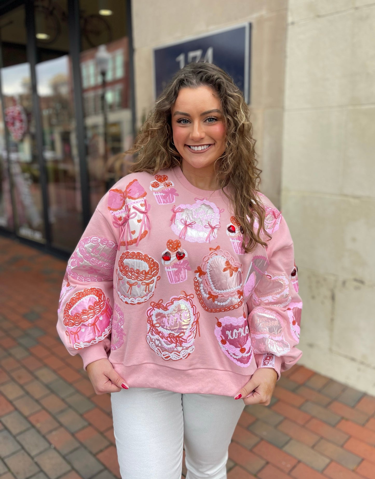 Light Pink Cakes & Pastries Sweatshirt