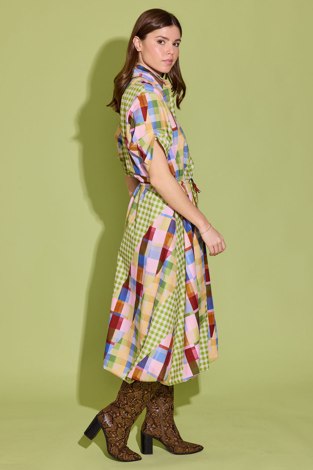 Kyra Dress - Diagonal Check
