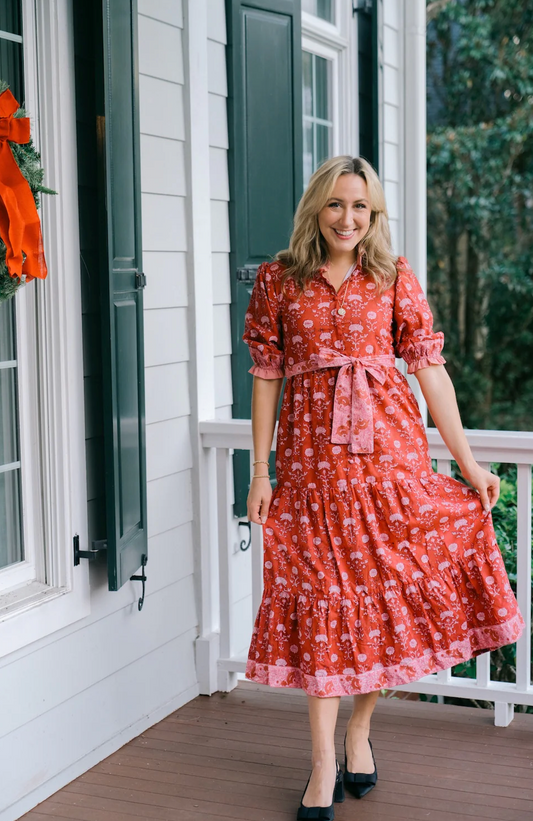 Brooke Midi Dress | Merlot