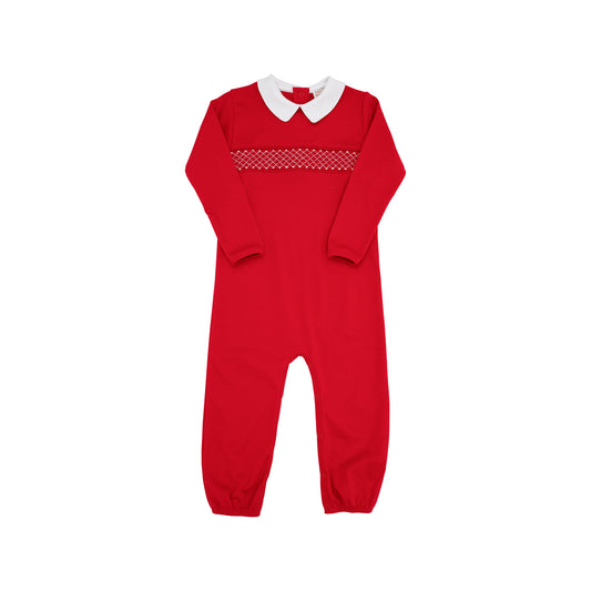 Rigsby Romper - Richmond Red / Worth Avenue White