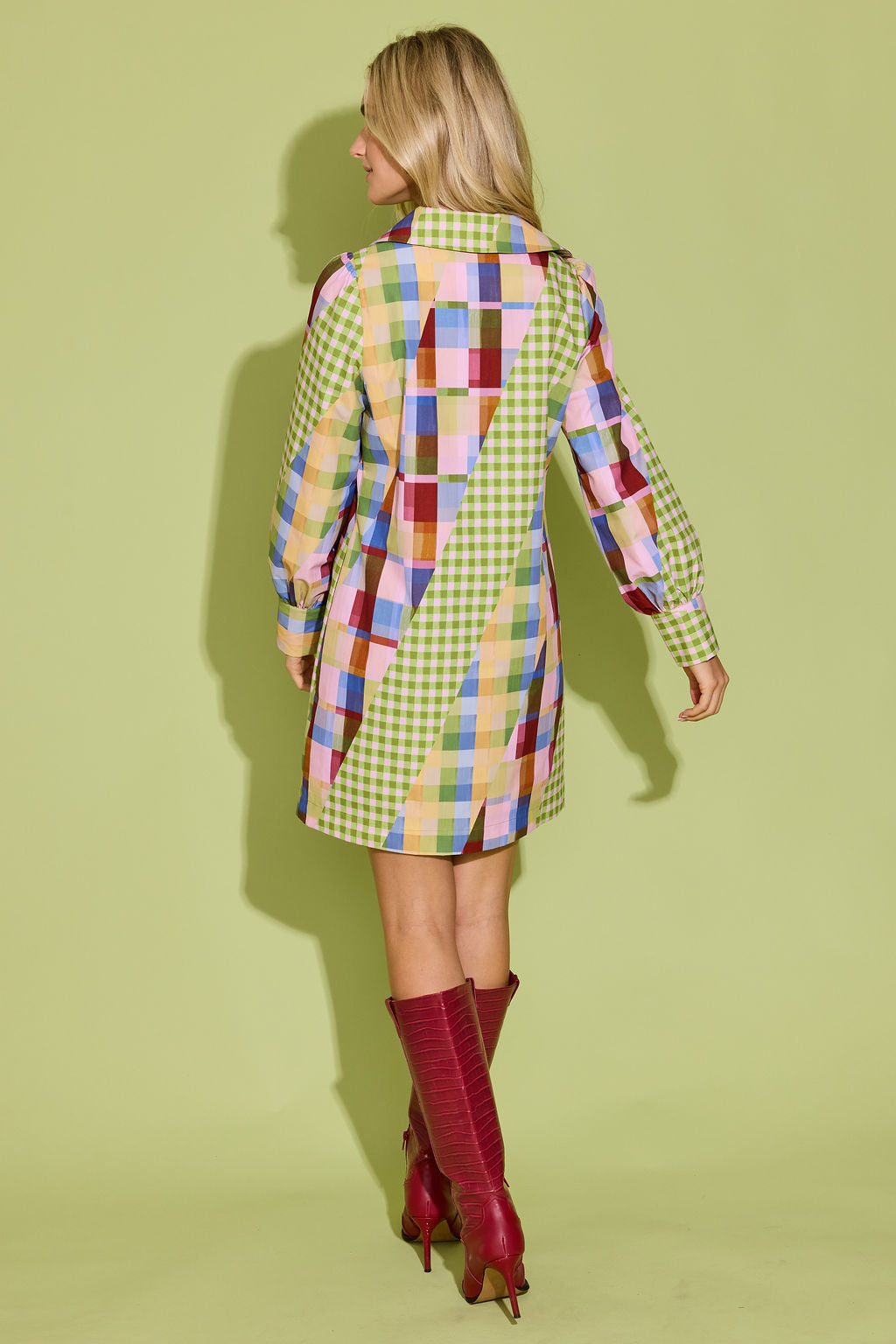 Kimmy Dress - Diagonal Check