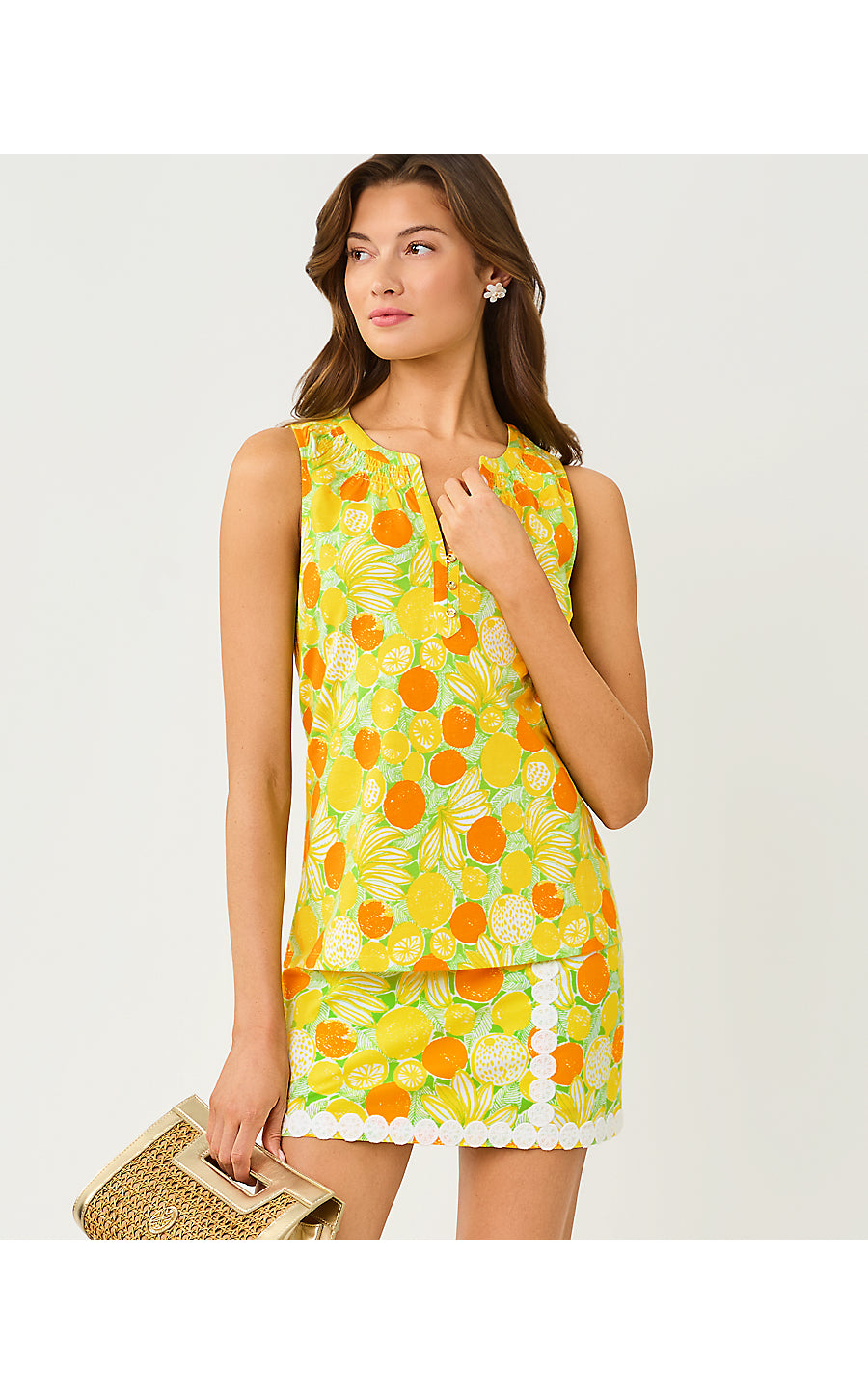 Michelina Skort - Island Palm - Zesty