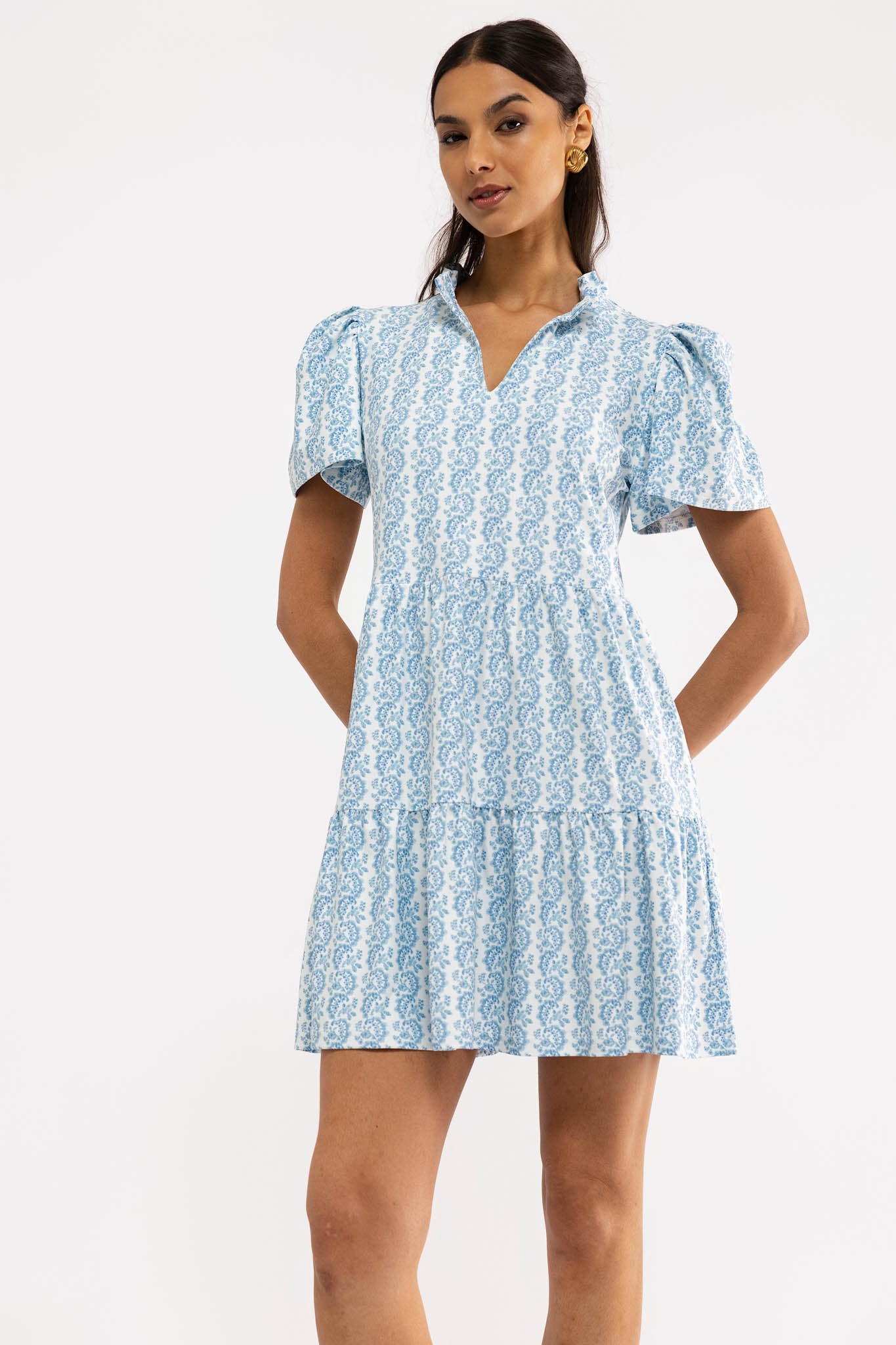 Navy Dress - Marigold Twist