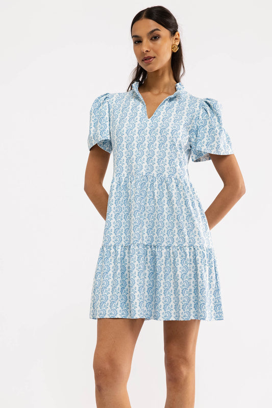 Navy Dress - Marigold Twist