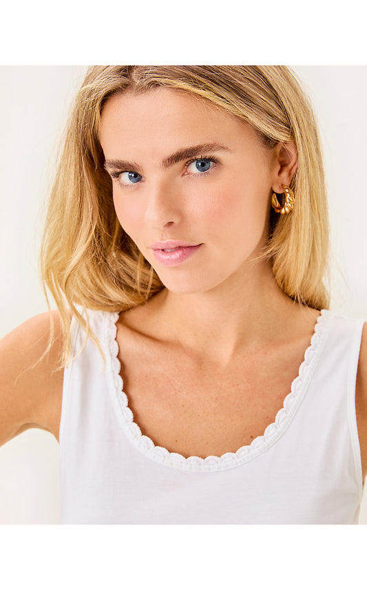 Gabbie Crochet Top - Resort White