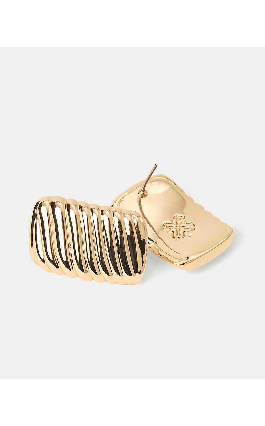 Viney Liney Earrings - Gold Metallic