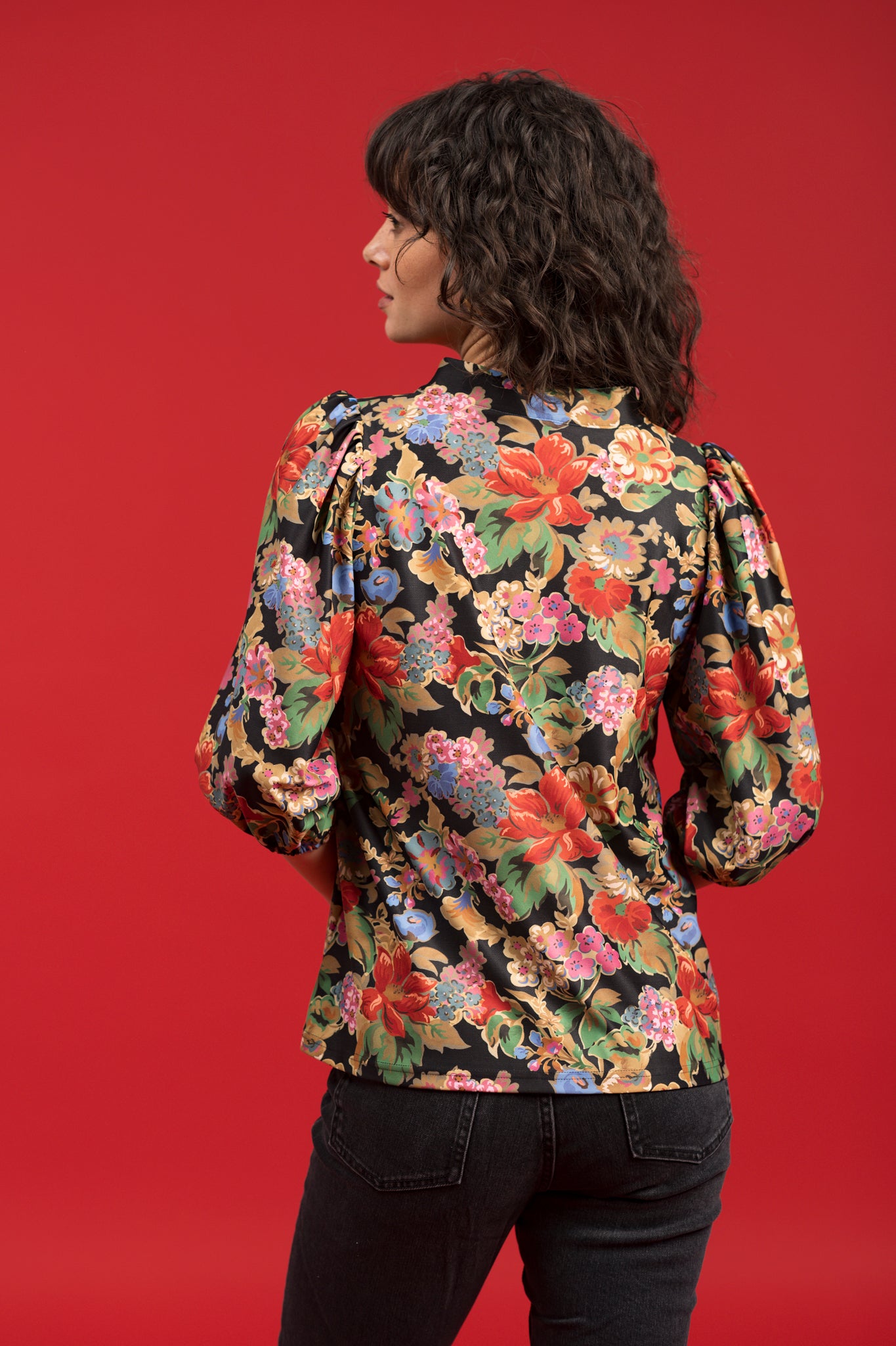 The Eliza Top - Midnight Petals