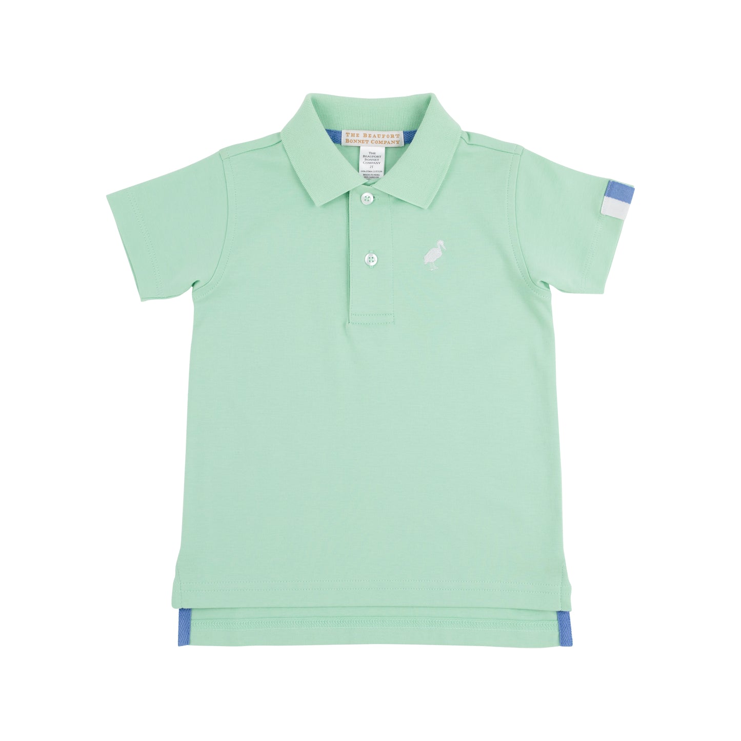 Prim & Proper Polo SS and Onesie - Grace Bay Green/Worth Ave White/Sunrise Blvd Blue