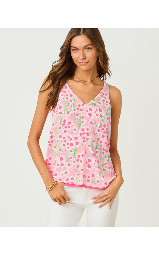Florin Top - Conch Shell Pink - Sunny Daisies