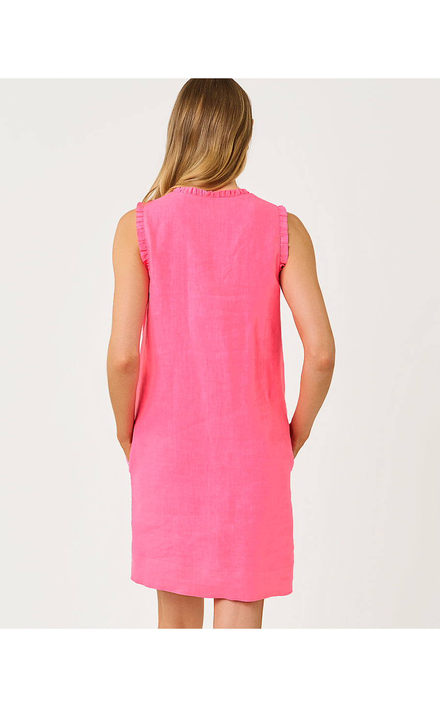 Kavalla Linen Dress - Cherry Blossom Pink