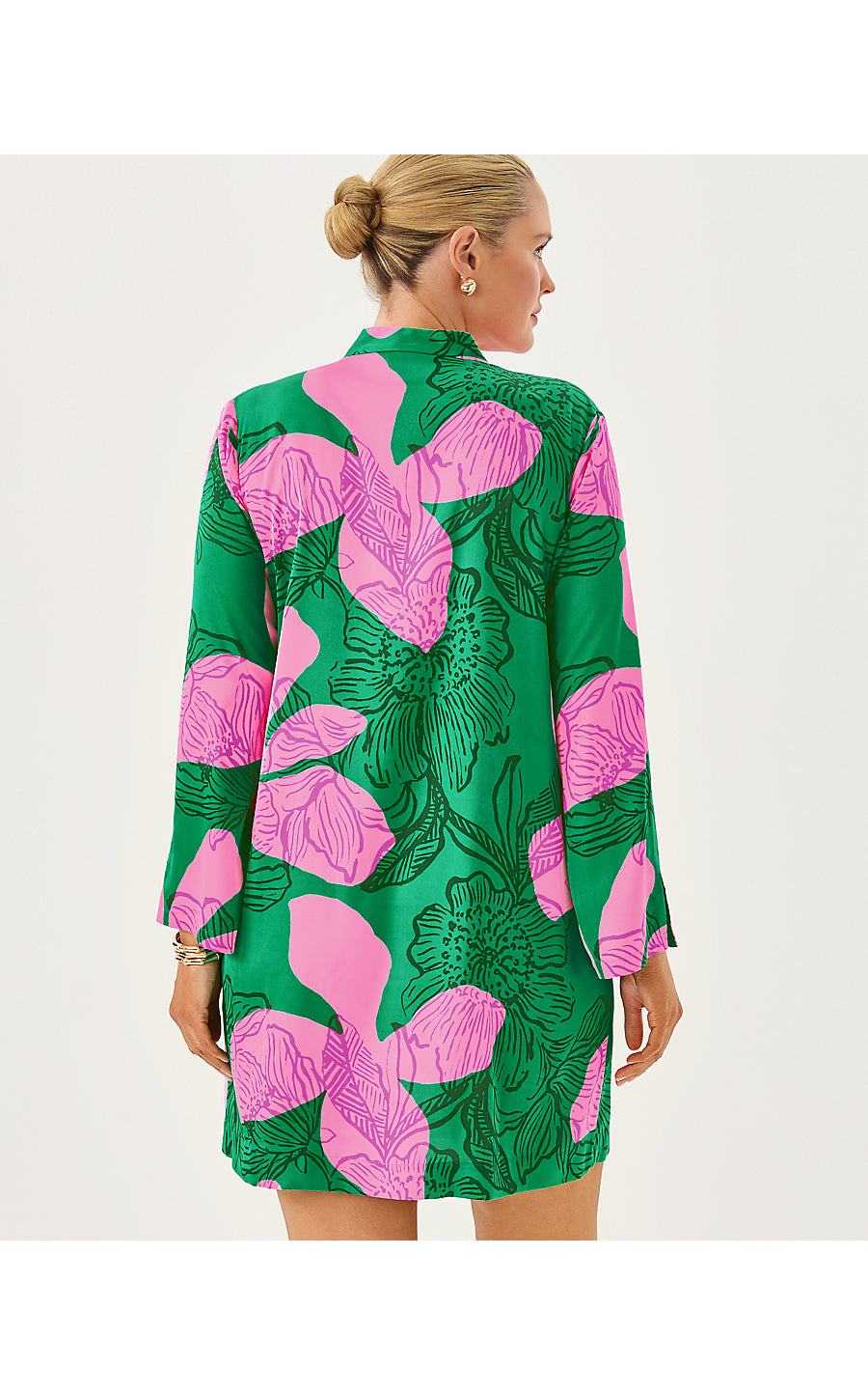 Irella Caftan Dress - Kitts Green - Sunset Shadows