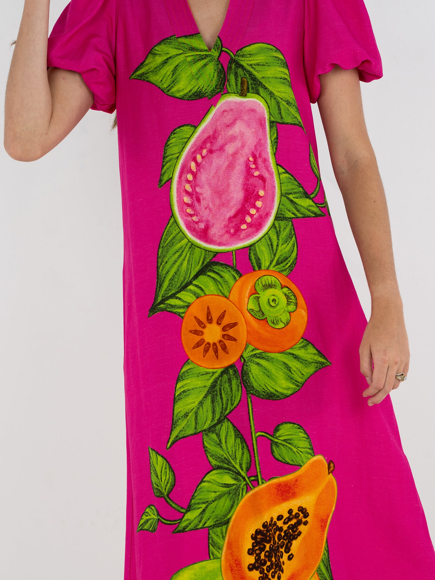 Hampton Dress - Papaya Vine