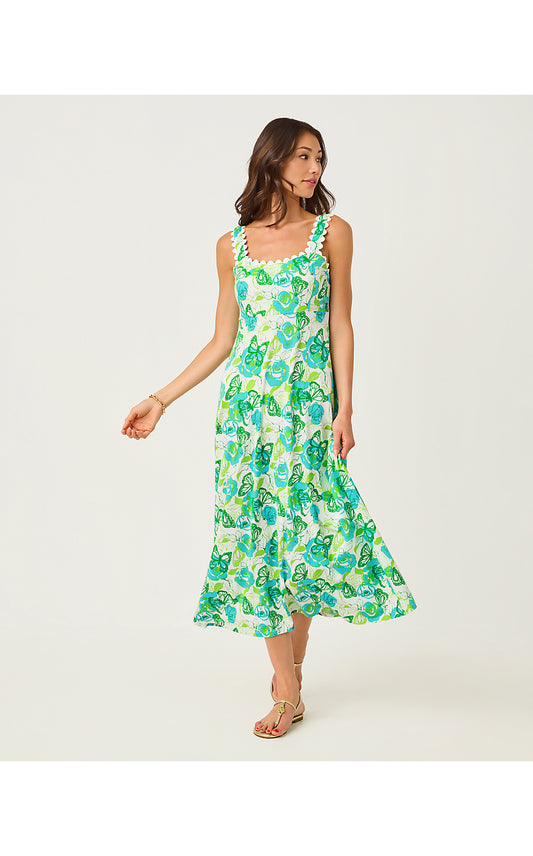 Dwyer Midi Dress - Monarch Rose