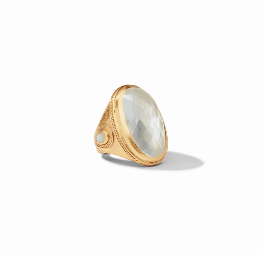 Cannes Statement Ring - Iridescent Clear Crystal