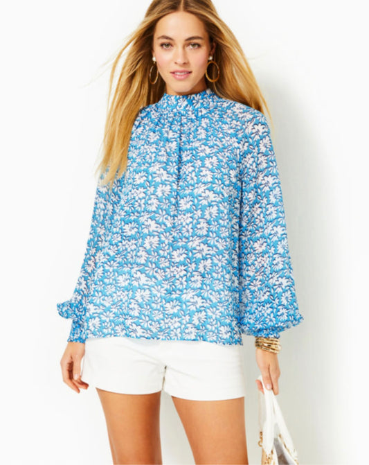 Ellielynn Long Sleeve Top - Palm Beach Petals