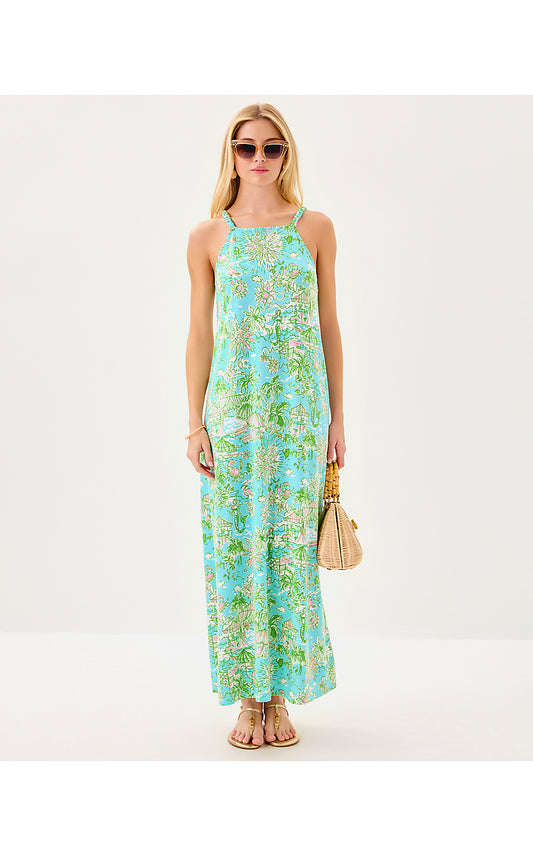Kyleigh Maxi Dress - Fresh Water Blue - Sunbathers Bliss