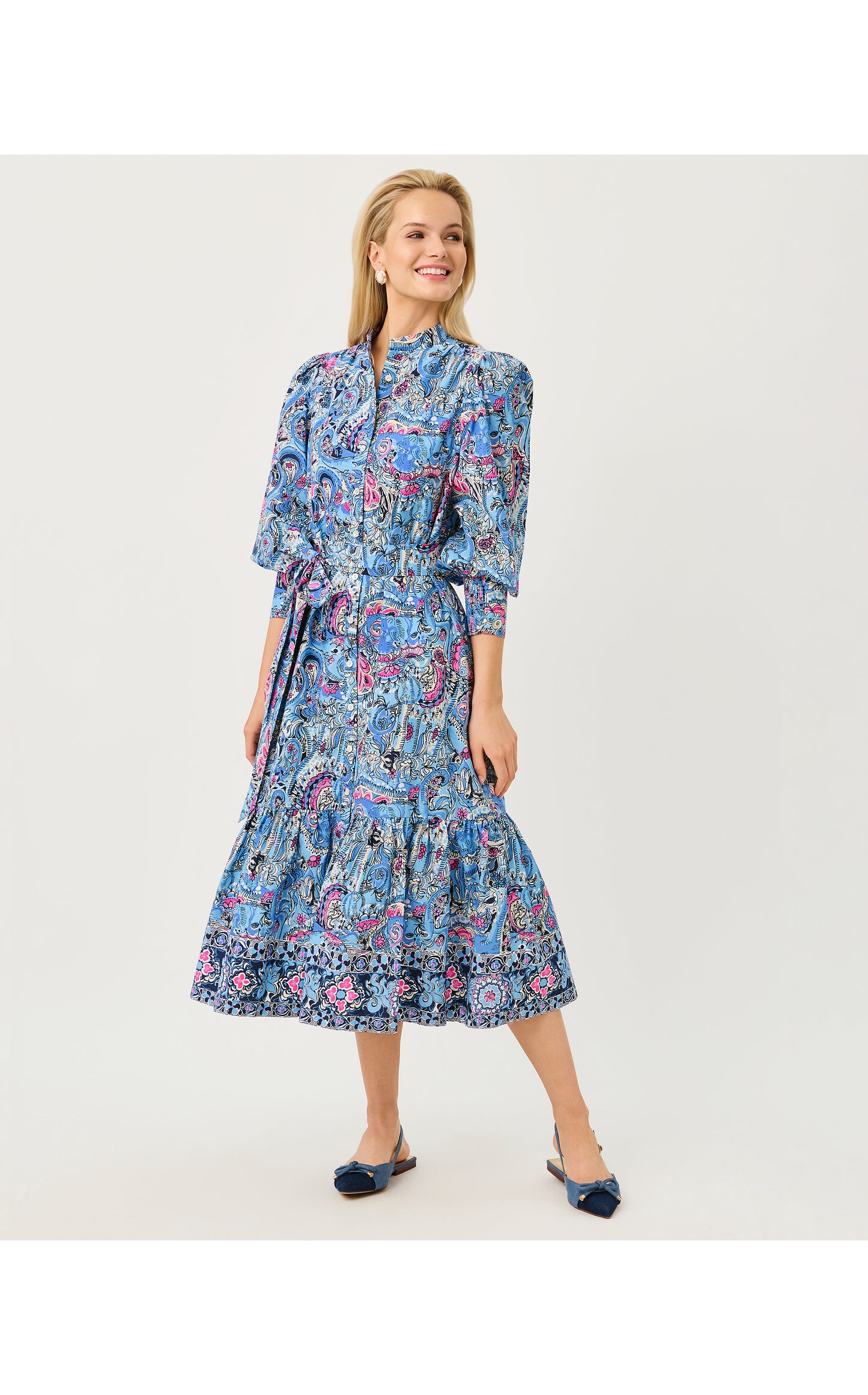 Drena Midi Dress - Paisley Parade