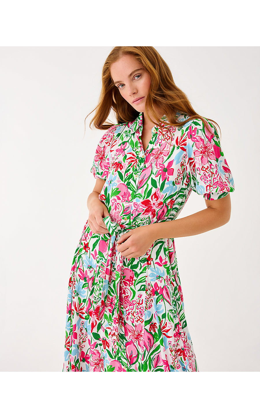 Larkyn Midi Dress - Glowing Gardens