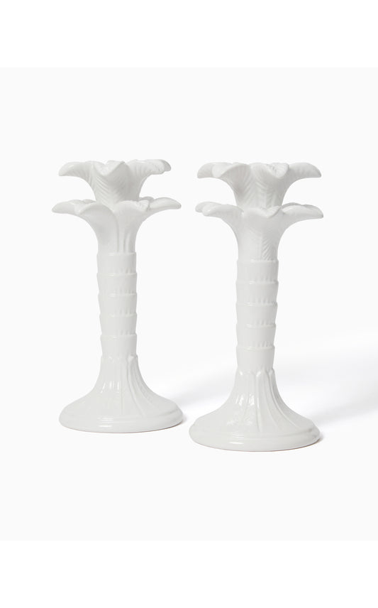 GWP CANDLESTICK HOLDERS-RESORT WHITE--1 SZ