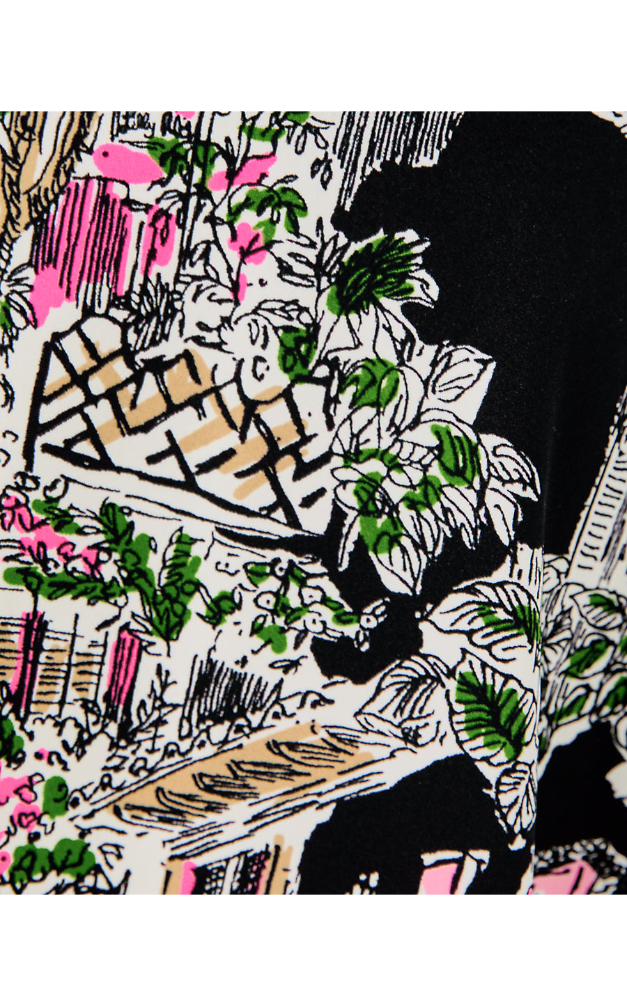 Barcelona High Rise Skort - Onyx - PB Anniversary Toile