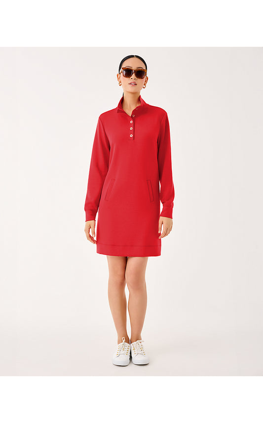 Cowie Dress - Cranberry Red