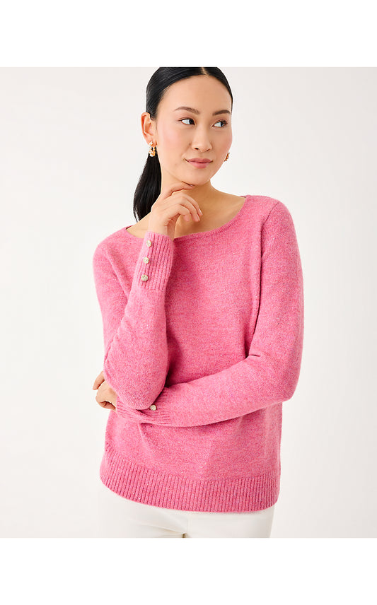 Lola Sequin Sweater - Confetti Pink Metallic