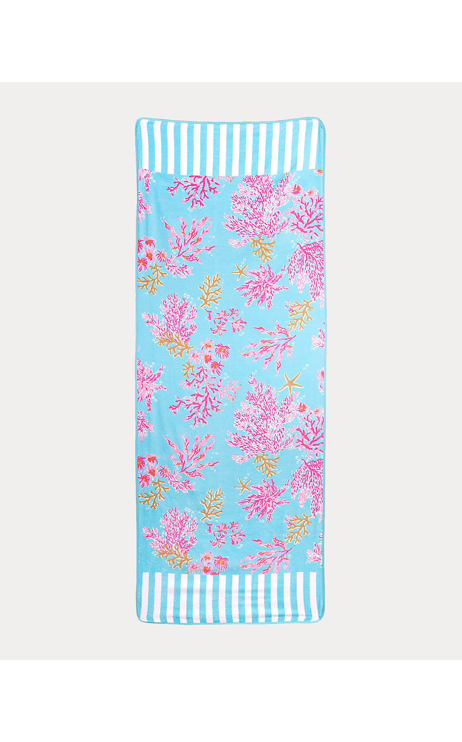 Beach Lounger Towel, Royal Coral
