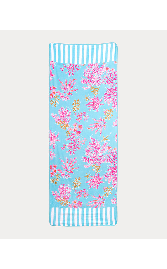 Beach Lounger Towel, Royal Coral