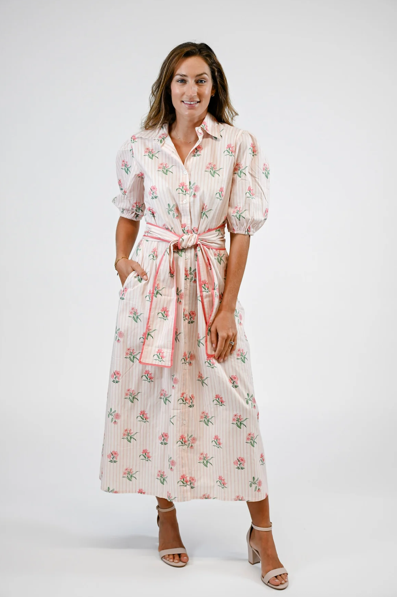 Leilia Dress | Garden Stripes