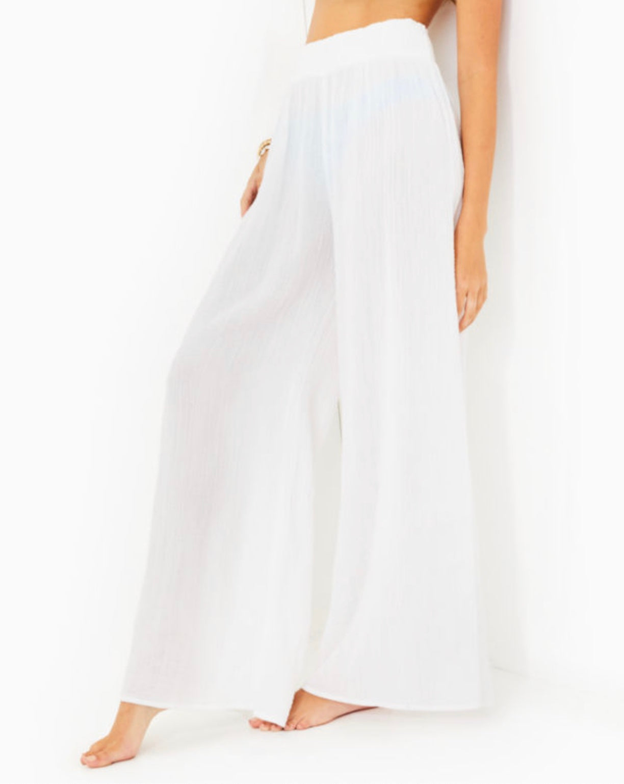 Enzo Pant Coverup - Resort White