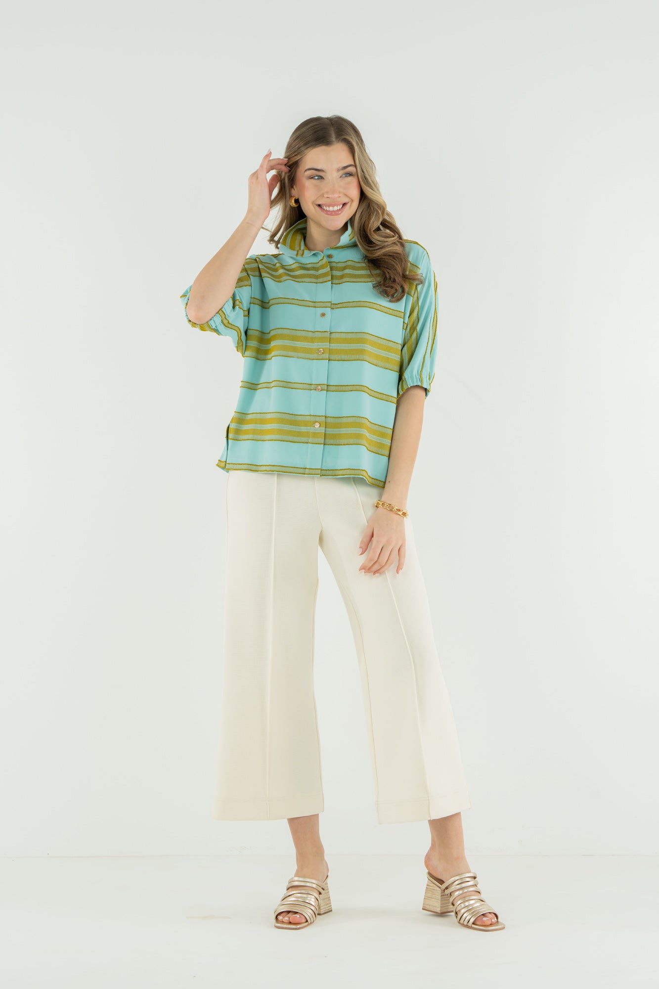 Bonny Top - Fringe Stripe