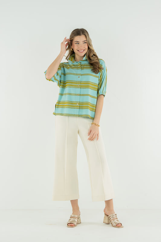 Bonny Top - Fringe Stripe