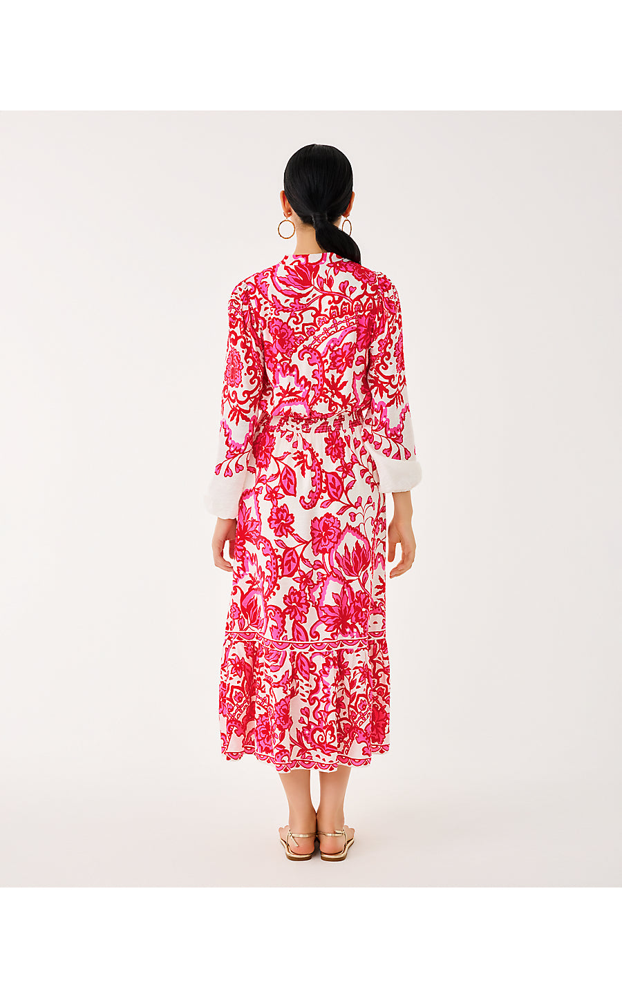 Axton Midi Dress - Spicy Socialite Pink On Main Axton Midi Dress - Spicy Socialite Pink On Main