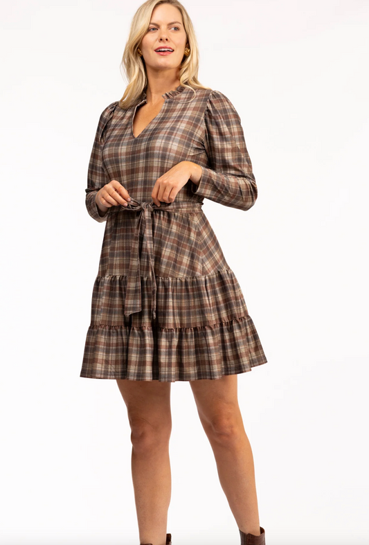 Rosemary Dress - Professors Plaid