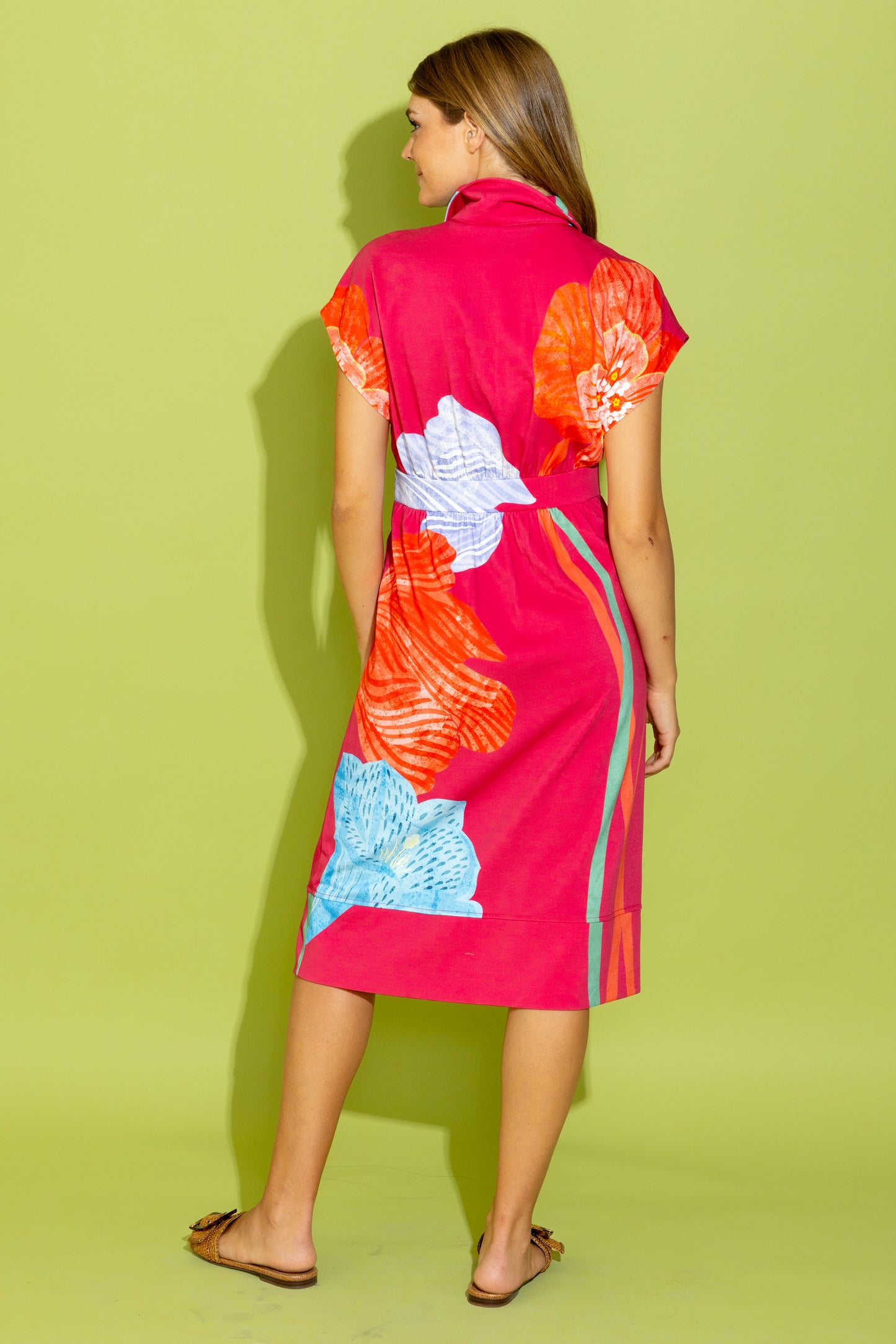 Belle Dress - Pink Fluorescence
